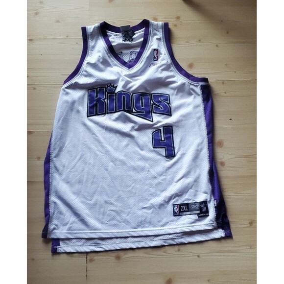 Reebok Authentic Chris Webber Sacramento Kings White Basketball Jersey Mens size - Picture 1 of 9
